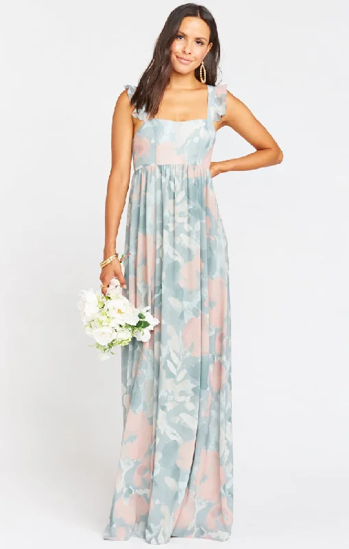 Midnight Madness June Maxi Dress ~ Sage I Do Floral