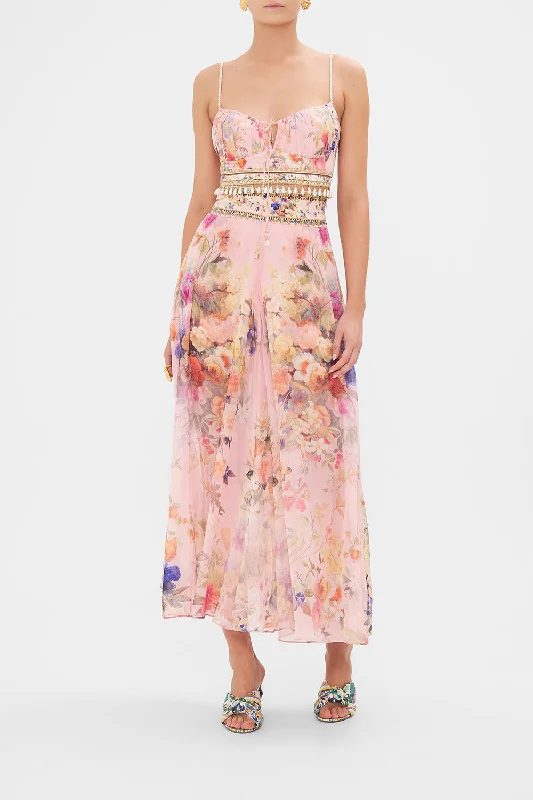 Daily Deals SHEER WIDE LEG PANT LETTERS FROM THE PINK ROOM