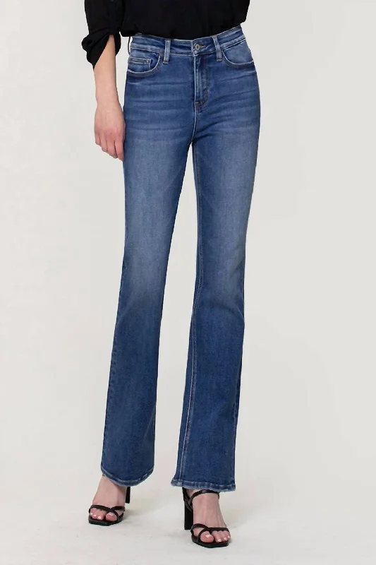 Online Only Ellie High Rise Stretch Slim Bootcut Jean In Walking On Sunshine