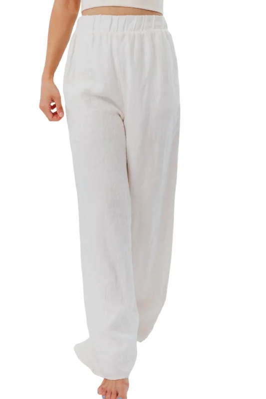 Lorelei Linen Pants In Off White