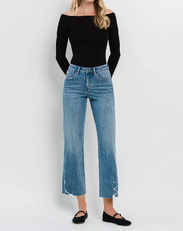 The Fit Is Everything Cropped Jeans In Medium Wash