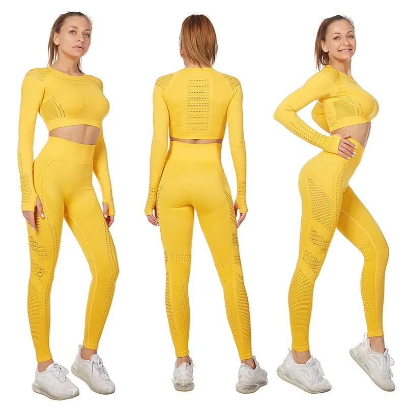 Yoga suit long sleeve suit